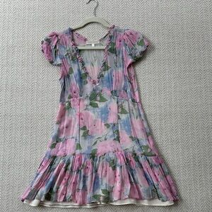 LoveShackFancy Floral Dress, Size 2
